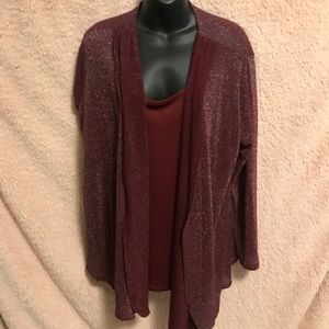 Sparkling Burgundy Top 2in1
